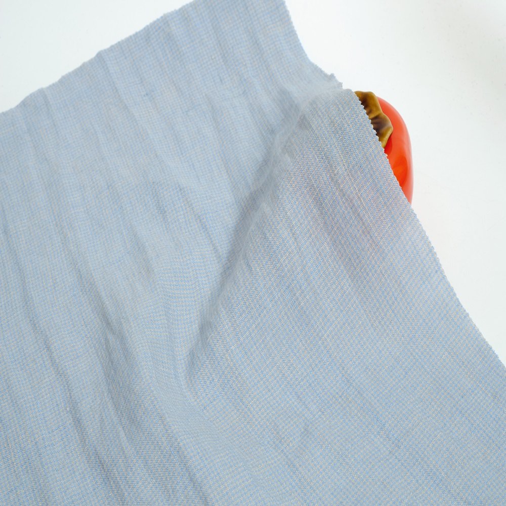 8599 Sample order 100%linen Bird Lattice Yarn-dyed Check Linen 162gsm Washed Linen fabric For Clothing
