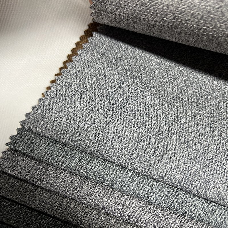 Sofa fabric wholesale high quality Linen home textile cover woven furniture 100% Polyester new upholstery Linen sofa fabric 2024