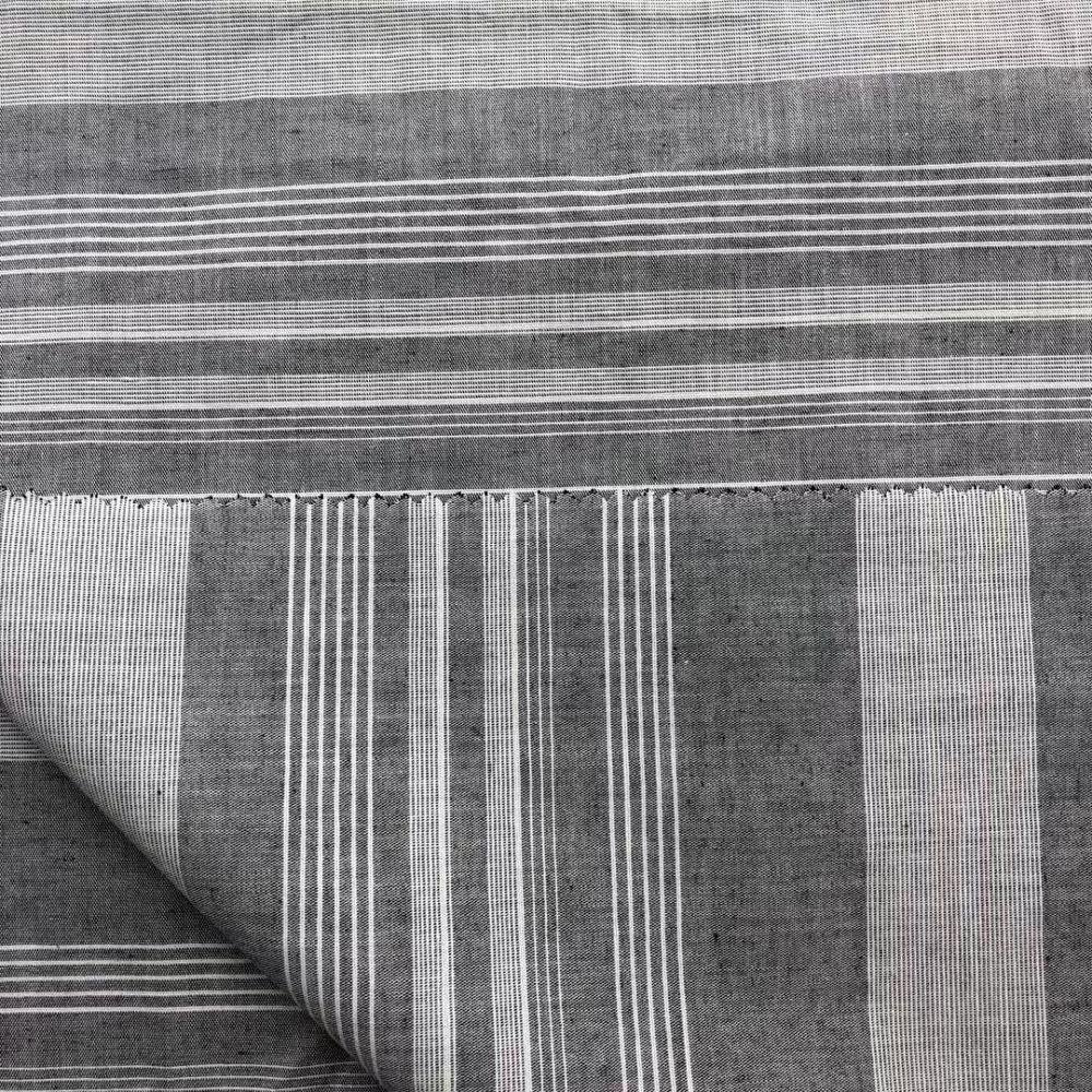 Nantong textile woven yarn dyed linen and cotton custom fabric