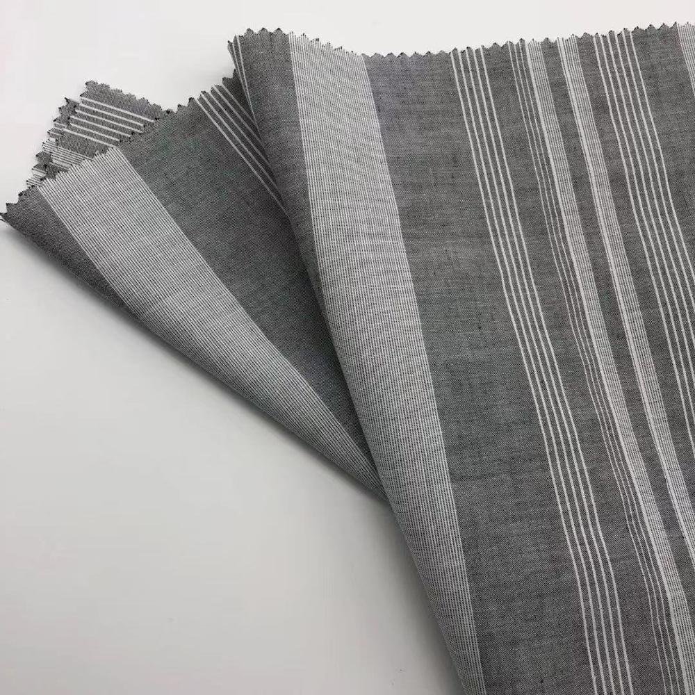 Nantong textile woven yarn dyed linen and cotton custom fabric