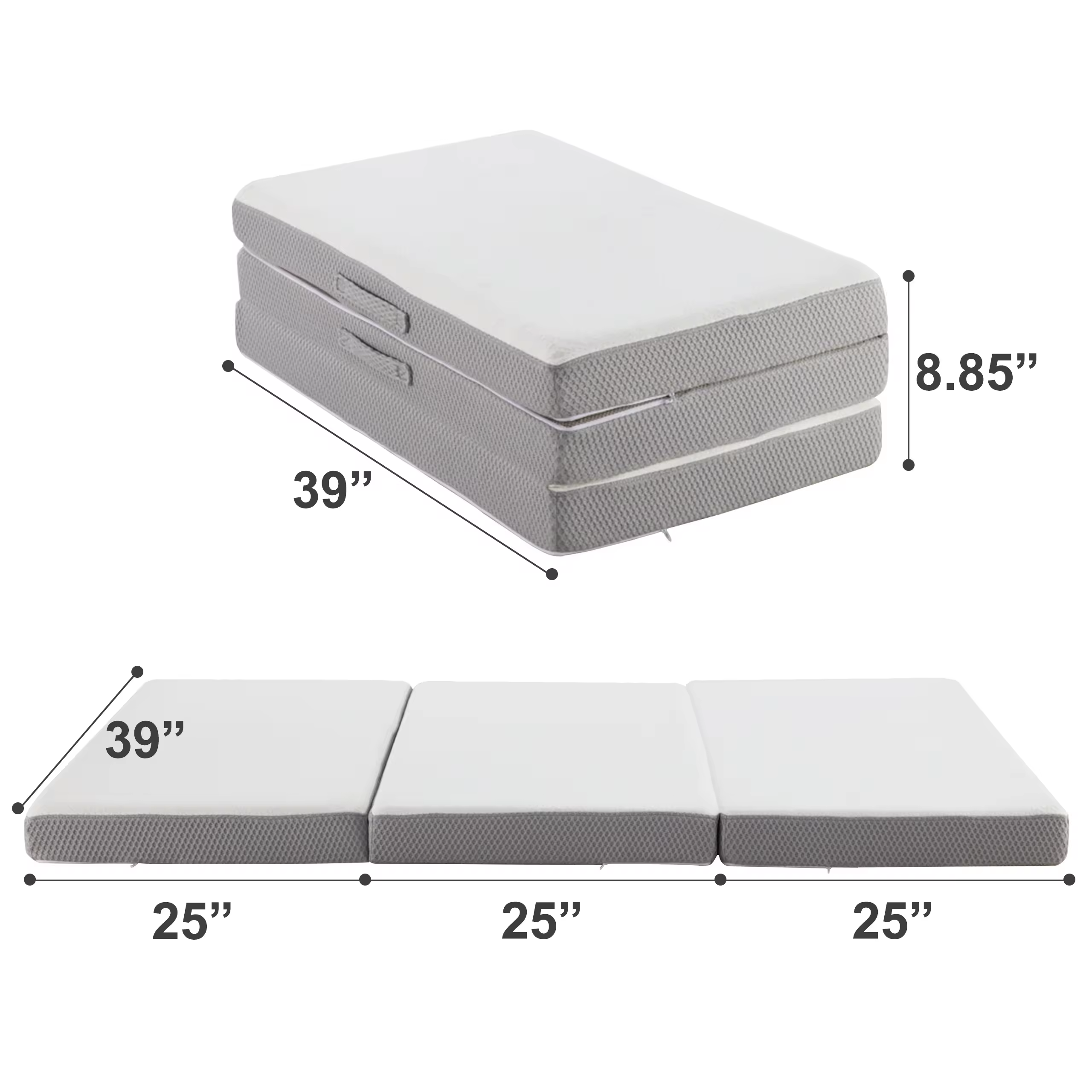 Global supply chain good quality Washable Bamboo Fiber Cover Memory Foam Folding Mattress for bedroom