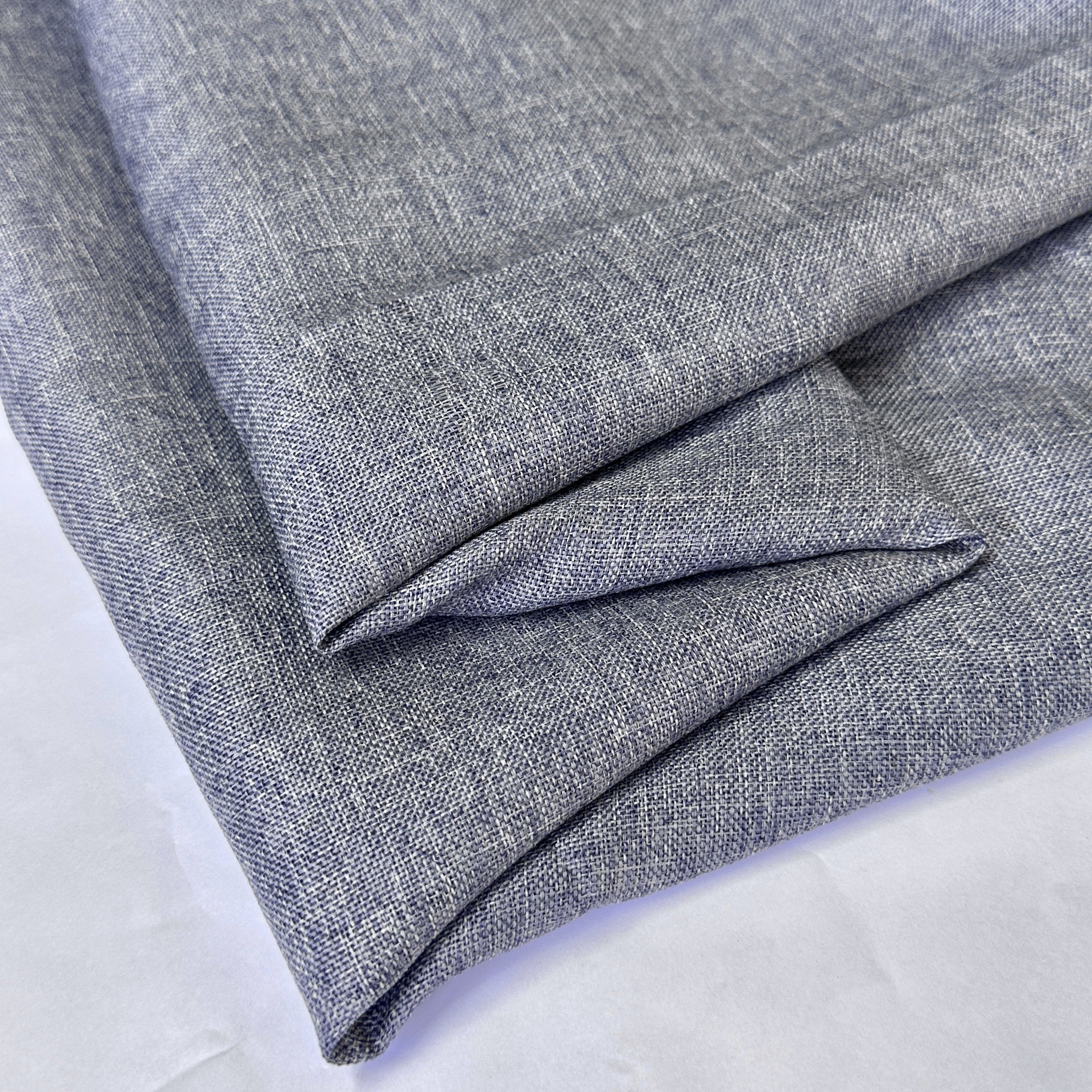 Factory Outlet 100% Polyester Linen Fabric Breathable Home Textile Upholstery Count Dye Sofas Curtains Sofa Cushion Door Cover