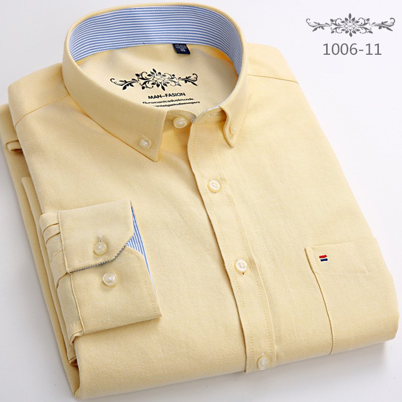 Men's Slim Shirt Summer for Men Formal Work Shirts Stand Velour Fabric Long Sleeve Casual Oxford Knitted Large Size 1 Piece