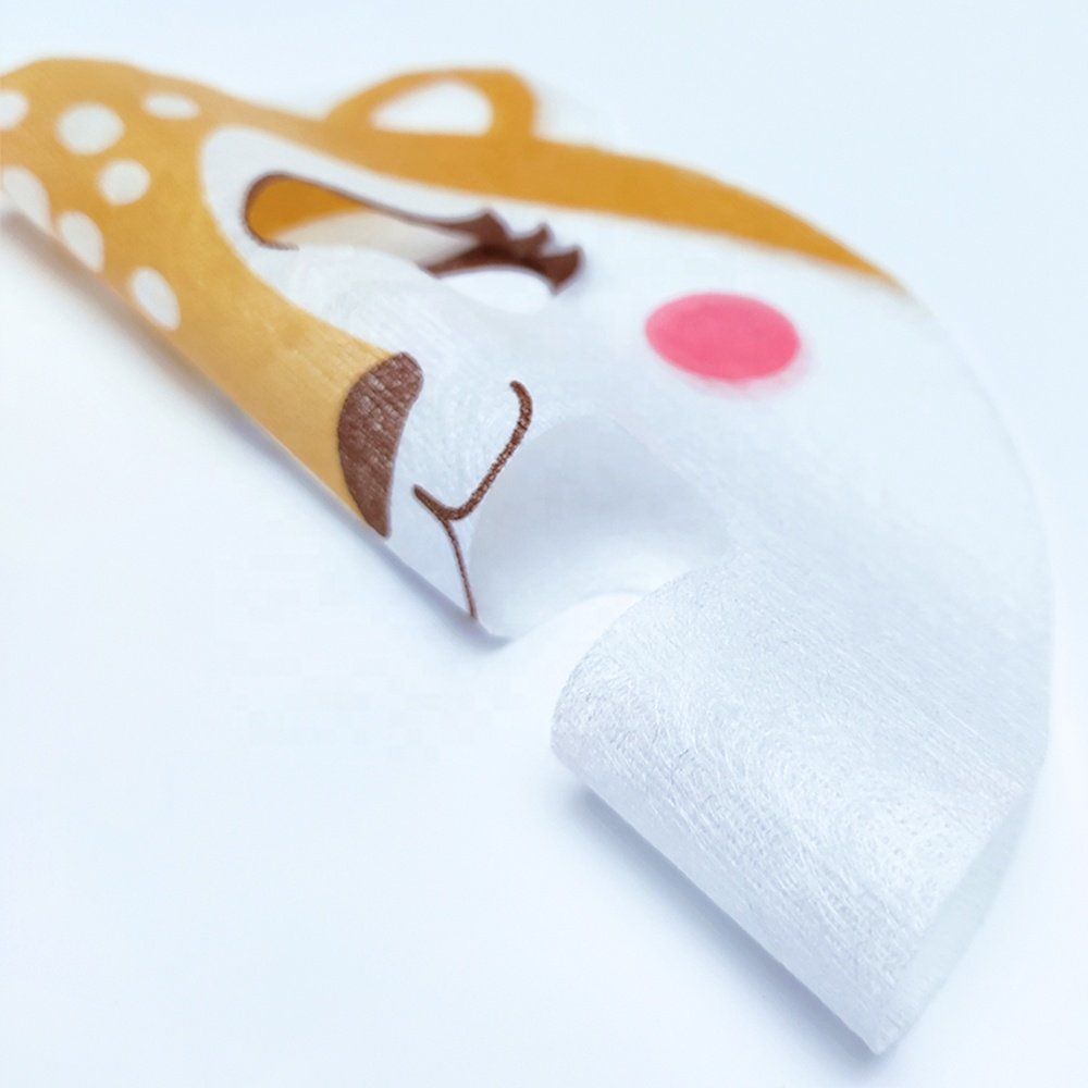 Cartoon Animal Printing Facial Mask Sheet for Kids, Children - Made with 100% Cotton Support face customization