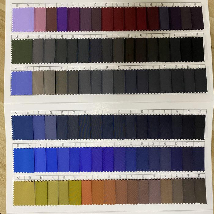 3000 different color ready made stock Whosale high quality 100% polyester pongee 50d 290T 300T fabric lining garment fabric