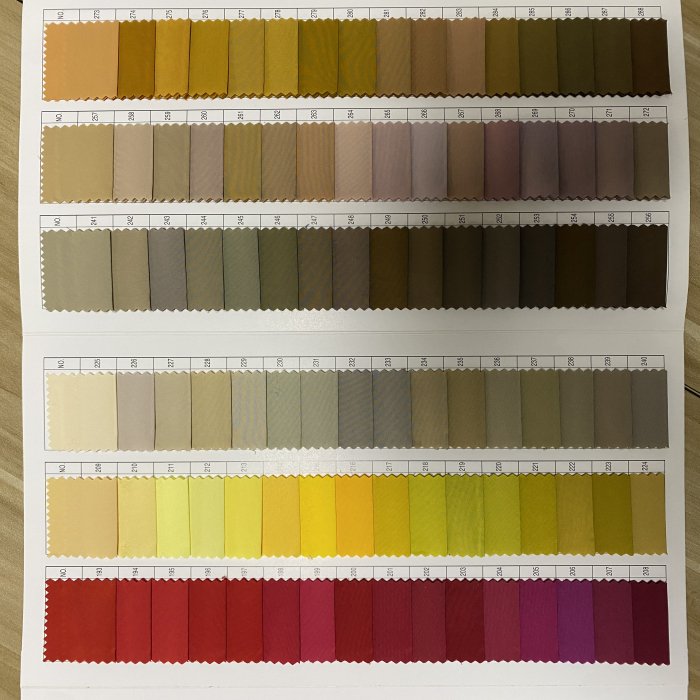 3000 different color ready made stock Whosale high quality 100% polyester pongee 50d 290T 300T fabric lining garment fabric