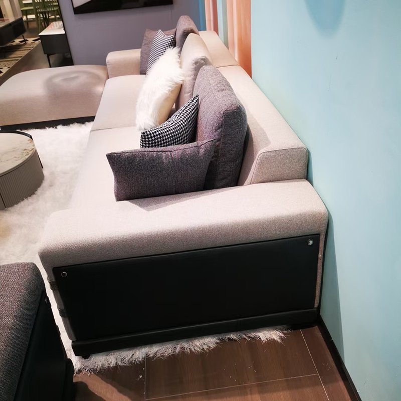 Modern Italy Style Couch Manufacturers Modern Living Room Set Furniture Hotel Cotton Linen Fabric Luxury Sofa