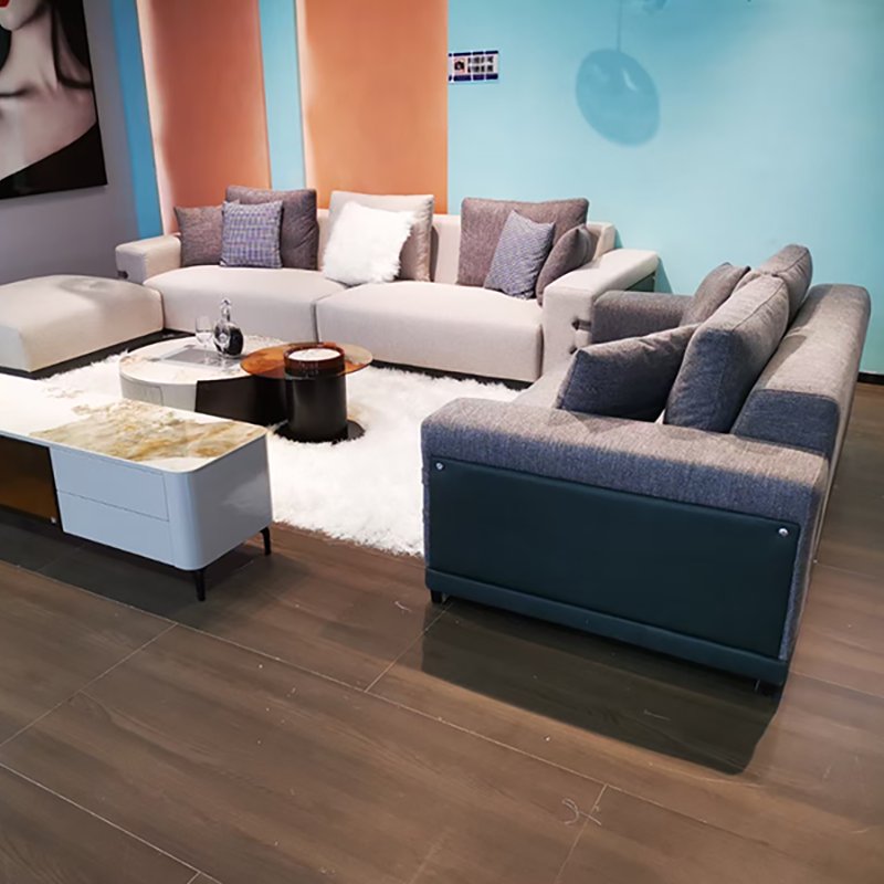 Modern Italy Style Couch Manufacturers Modern Living Room Set Furniture Hotel Cotton Linen Fabric Luxury Sofa