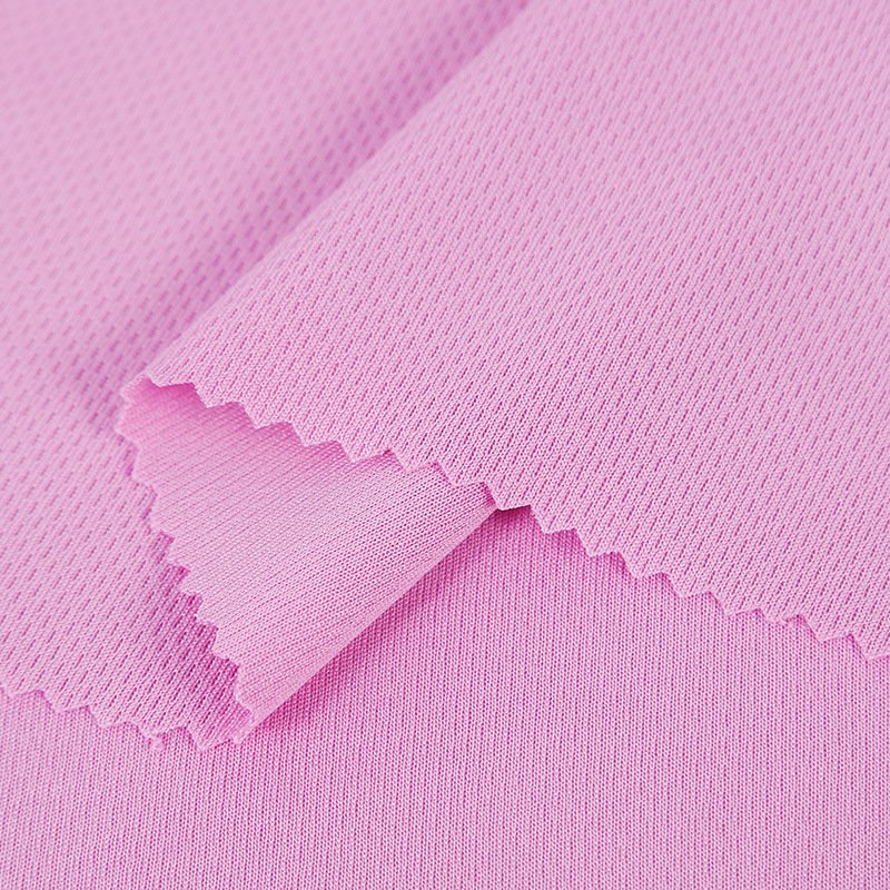 Hot Sale 100 Polyester Eyelet Knitted Sublimation Custom Breathable Birds Eye Mesh Fabric For Sport Wear
