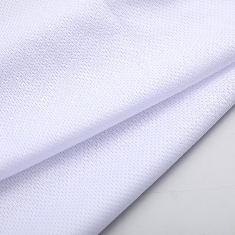 Hot Sale 100 Polyester Eyelet Knitted Sublimation Custom Breathable Birds Eye Mesh Fabric For Sport Wear