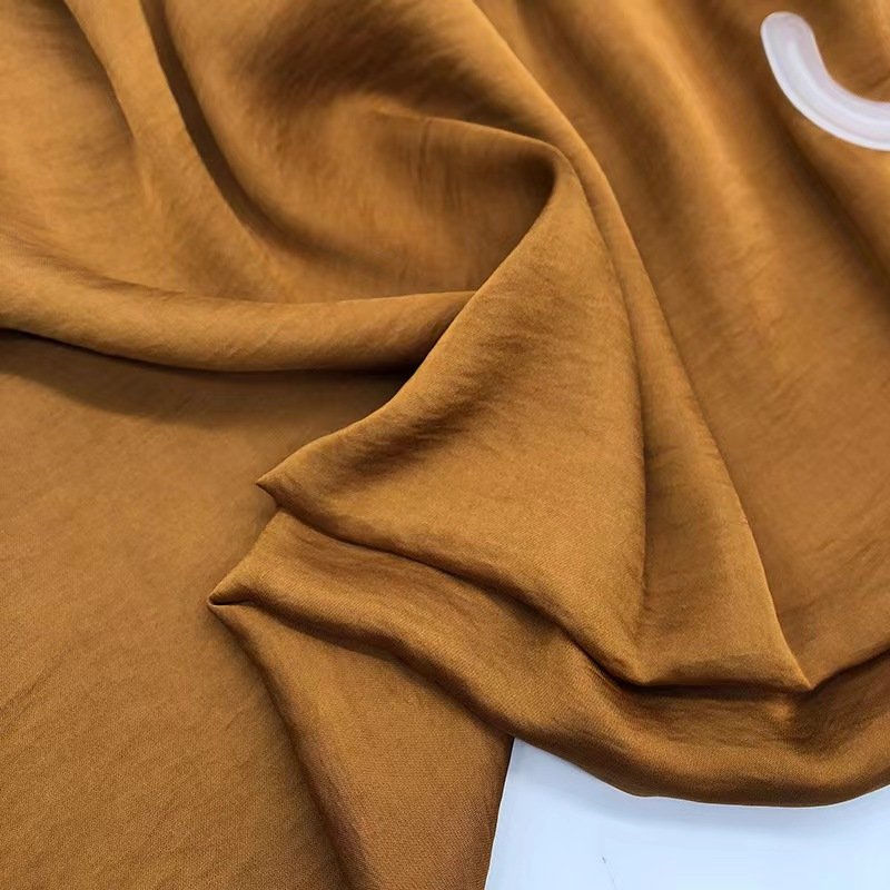 Micro wrinkled super soft satin chiffon fabric is suitable for slip dress and women's summer skirt and nighty