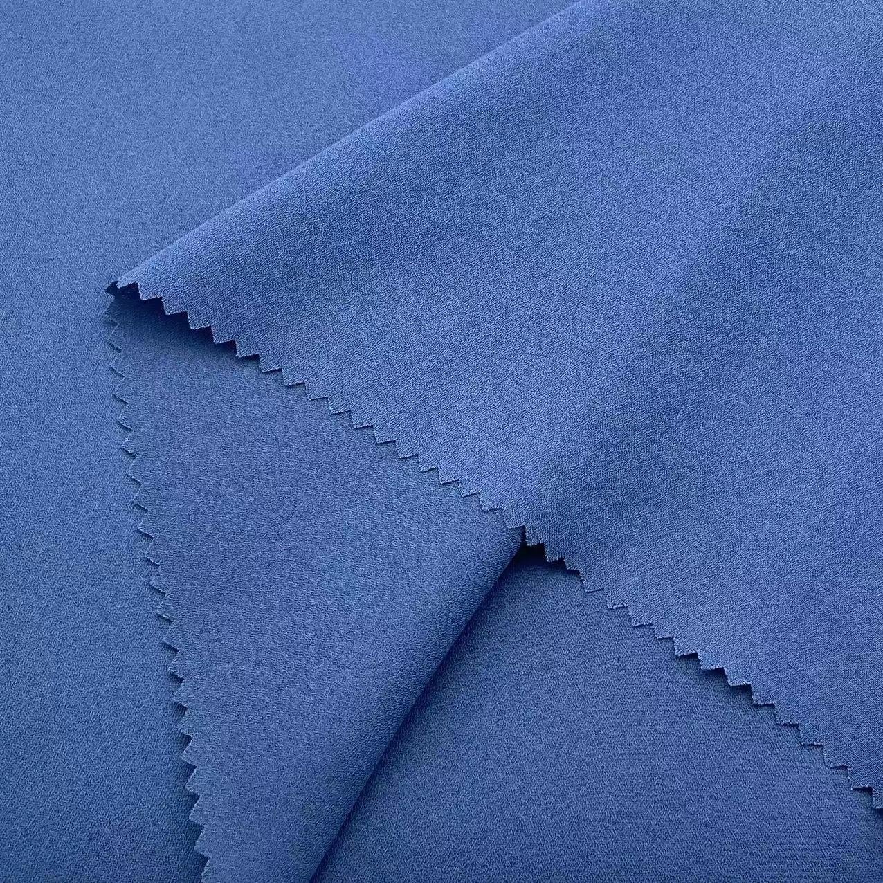 Manufacturer Textile Comfortable Woven Moss Crepe 115Gsm 100% Polyester Fabric For Clothing