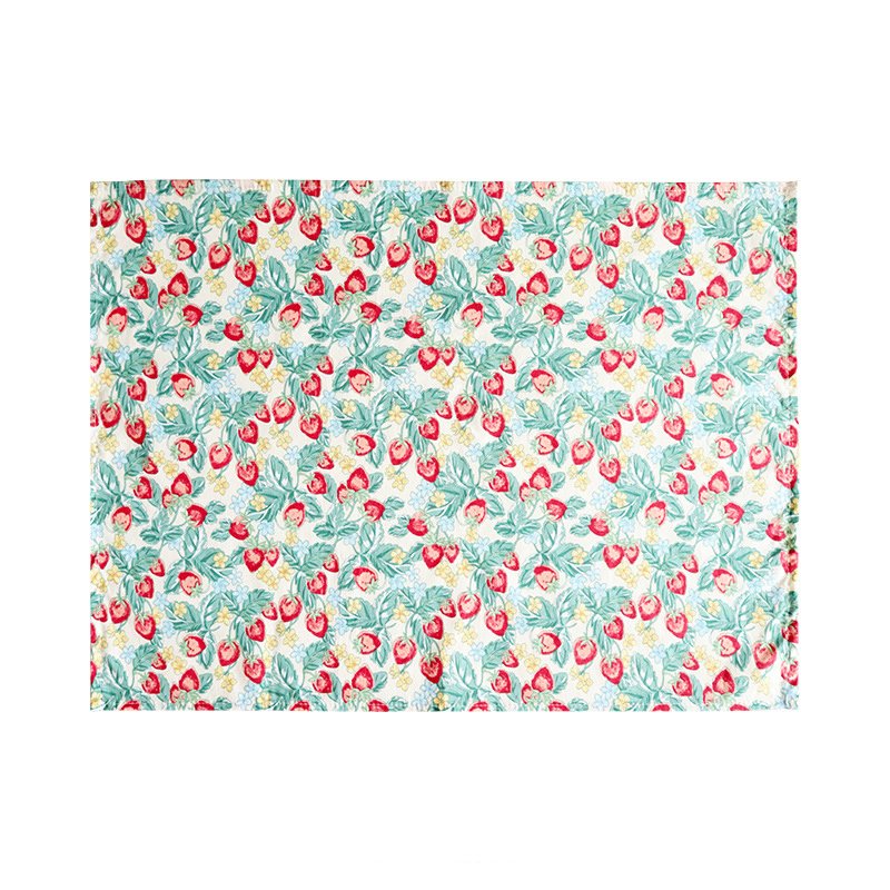 Customised high quality digitally printed cotton crepe floral pattern tea towel, washable, kitchen napkin