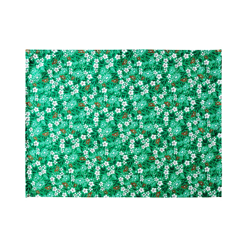 Customised high quality digitally printed cotton crepe floral pattern tea towel, washable, kitchen napkin