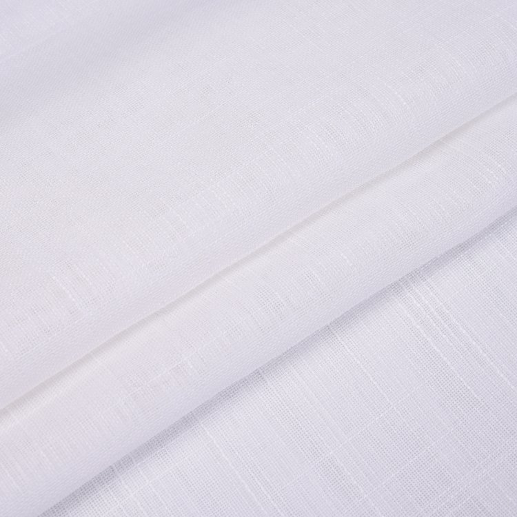 Professional Manufacturer Supplier High Quality Doris Slub Tulle fabric 100% Polyester Linen Look Fabric Home Textile Fabric