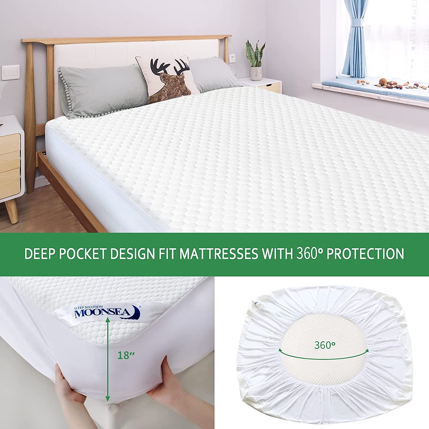 Soft Waterproof and Cooled Tpu Laminated Bamboo Double Layer Mattress Fabric
