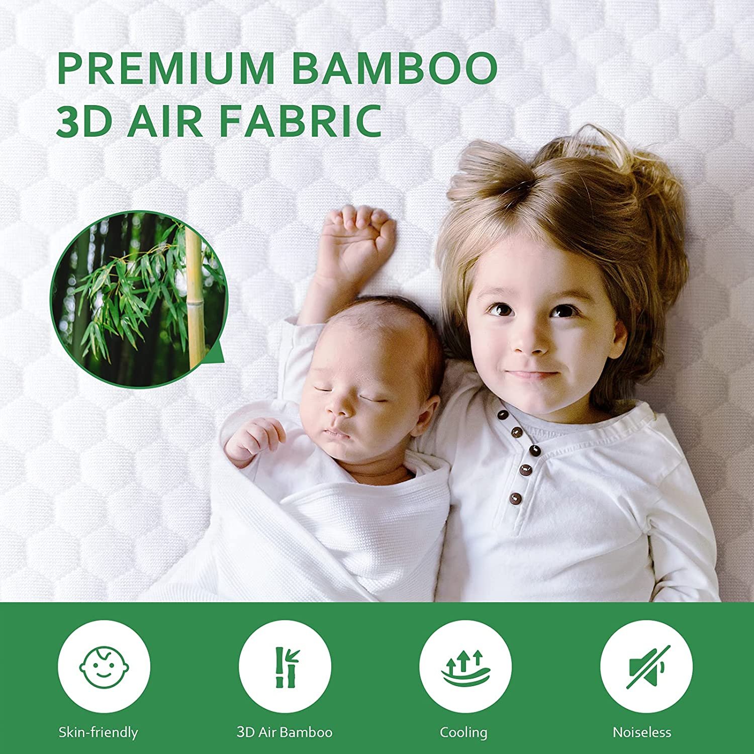 Soft Waterproof and Cooled Tpu Laminated Bamboo Double Layer Mattress Fabric