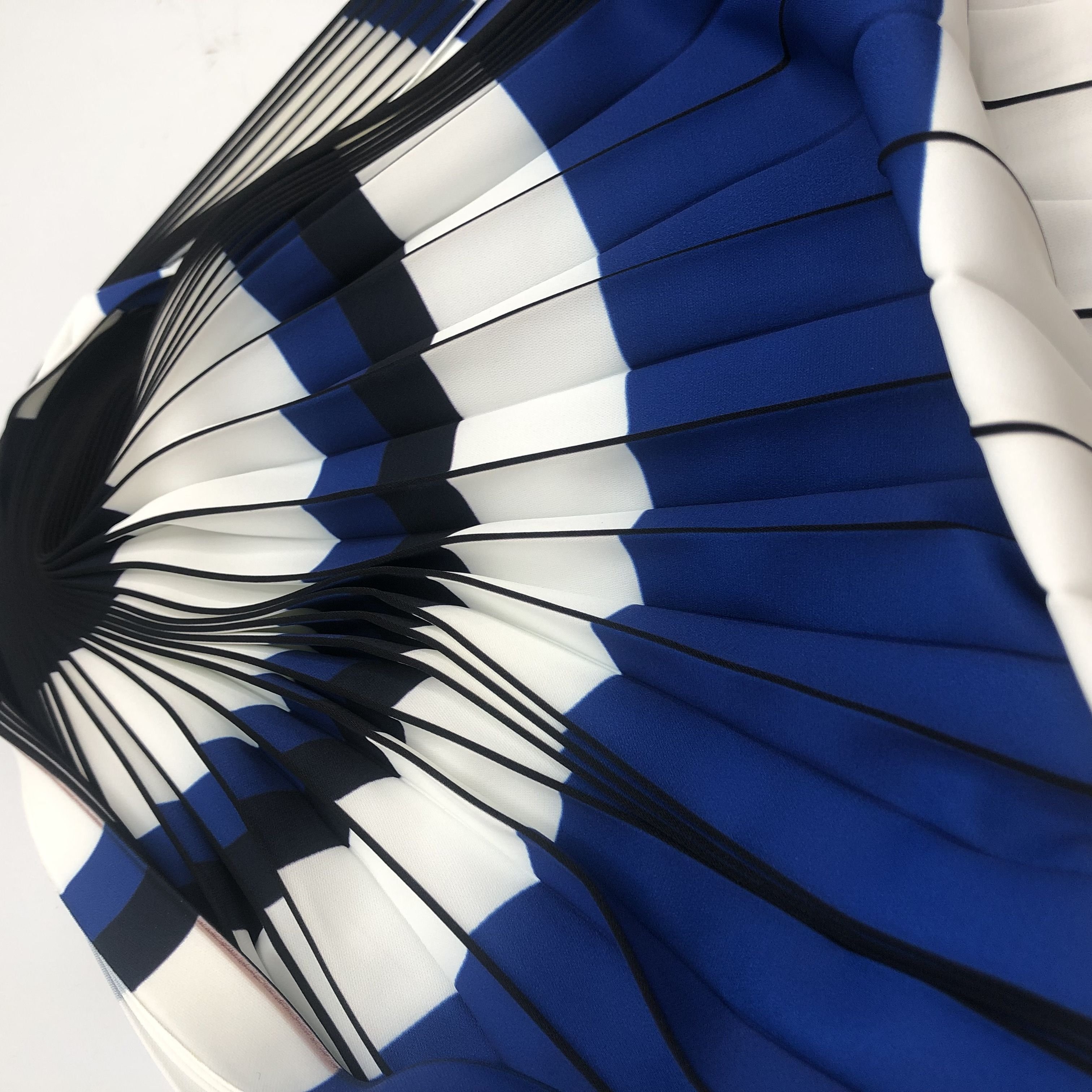 High Quality Fashion Clothes Fabric Women Pleated Fabric Crepe Pleated Chiffon Fabric For Dress
