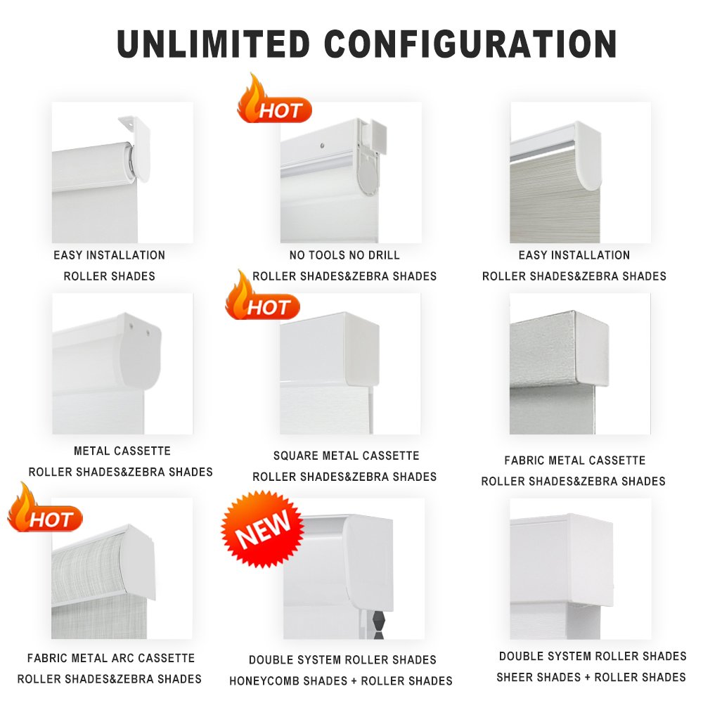 Customized Smart Indoor Office Cordless Motorized Electric Pvc Sunshade Blackout Fabrics Window Shades Roller Blinds