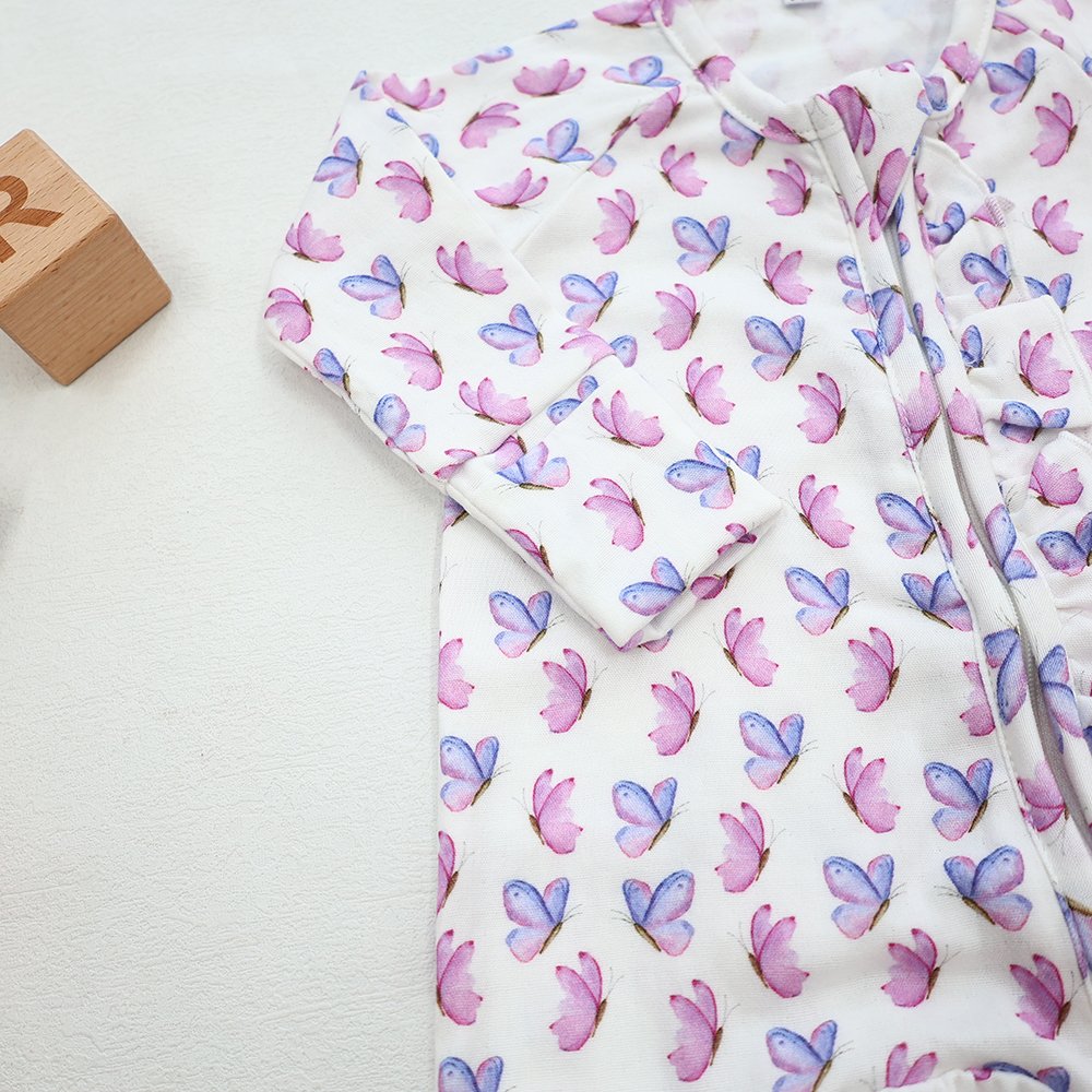 Printed fabric jumpsuit one piece long sleeve infant clothes printing baby rompers