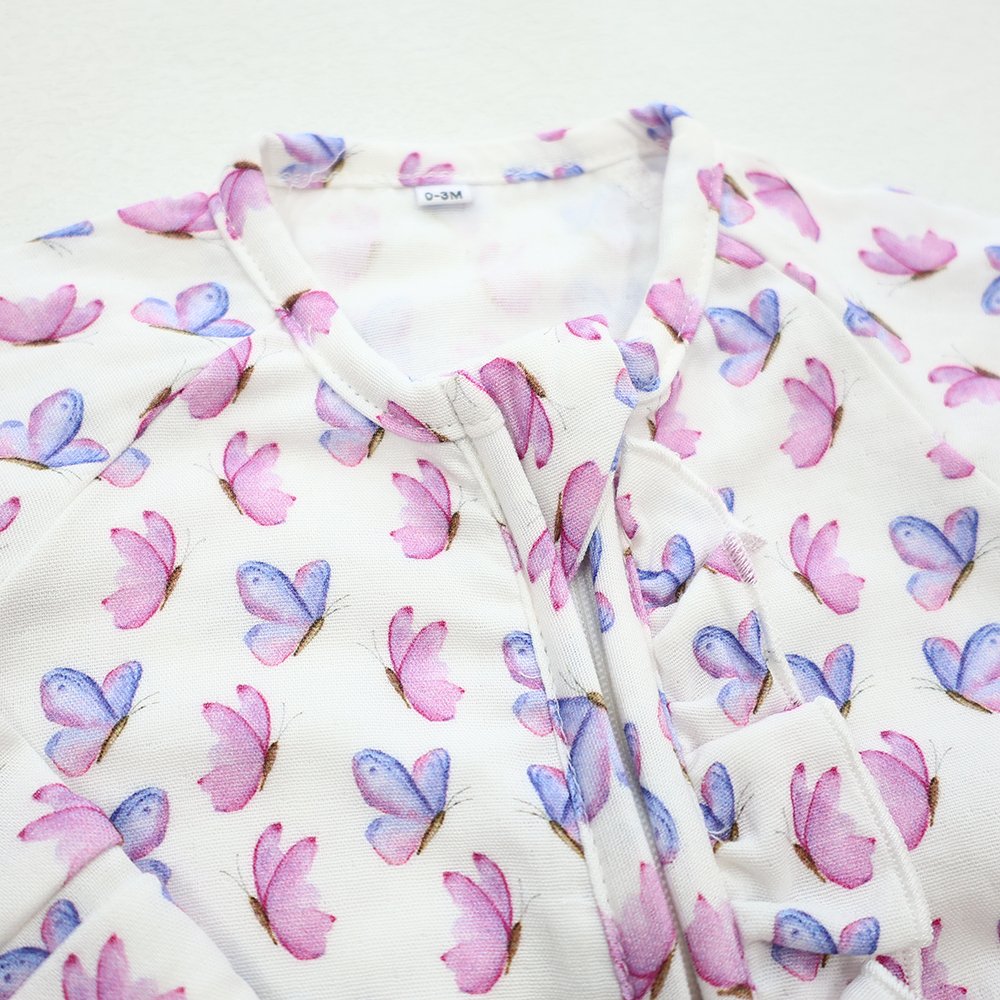 Printed fabric jumpsuit one piece long sleeve infant clothes printing baby rompers
