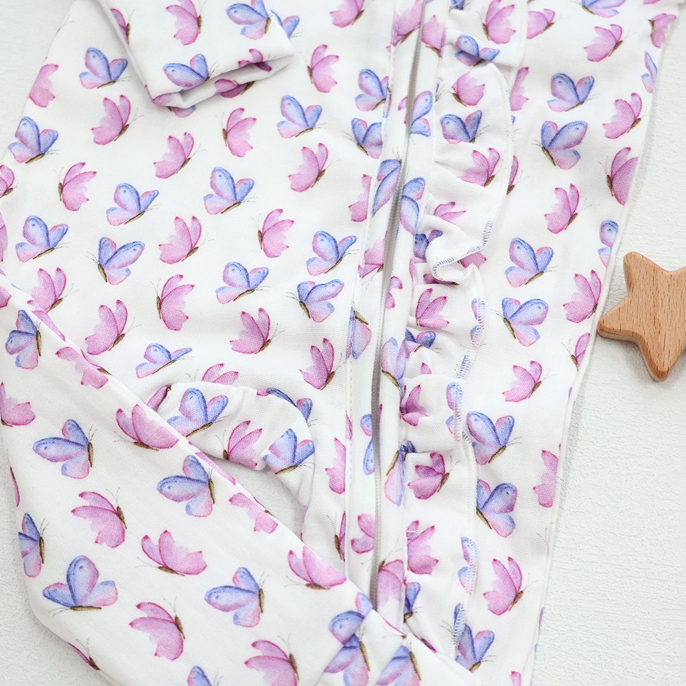 Printed fabric jumpsuit one piece long sleeve infant clothes printing baby rompers