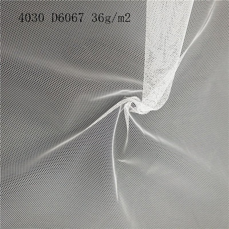 Wholesale Custom New Products White Mesh Chiffon Embroidery Backing Fabric Polyester Fabric Mesh