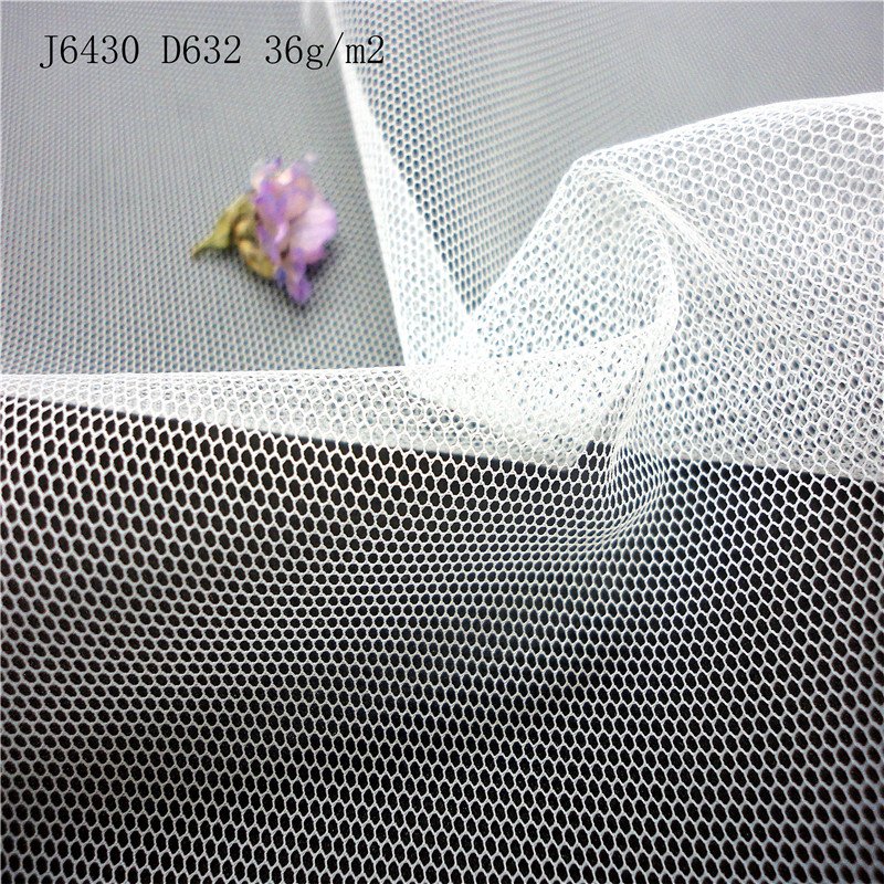 Wholesale Custom New Products White Mesh Chiffon Embroidery Backing Fabric Polyester Fabric Mesh