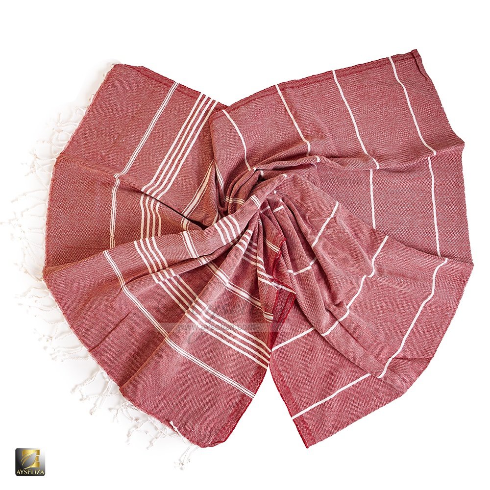 Stylish Peshtemal Wholesale Turkish Cotton Towels with Logo Custom Print Fabric Sand Free Fast Drying Multipurpose Durable Fouta