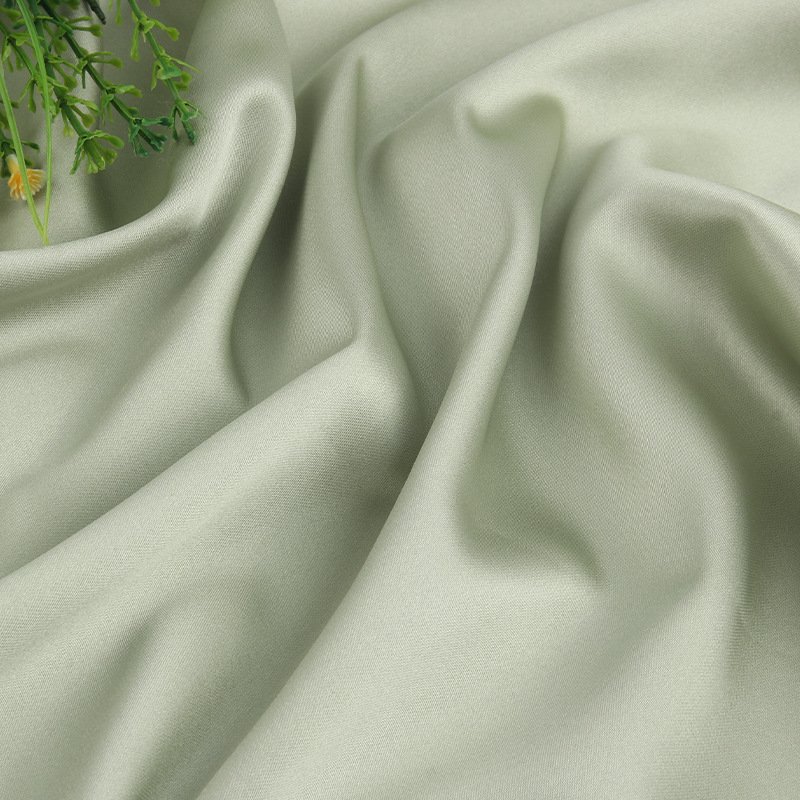 Fashion 100% Polyester Satin Plain Dyed Stretch Fabric Woven Polyester Spandex Dress Lining Home Textile Pattern Clothing