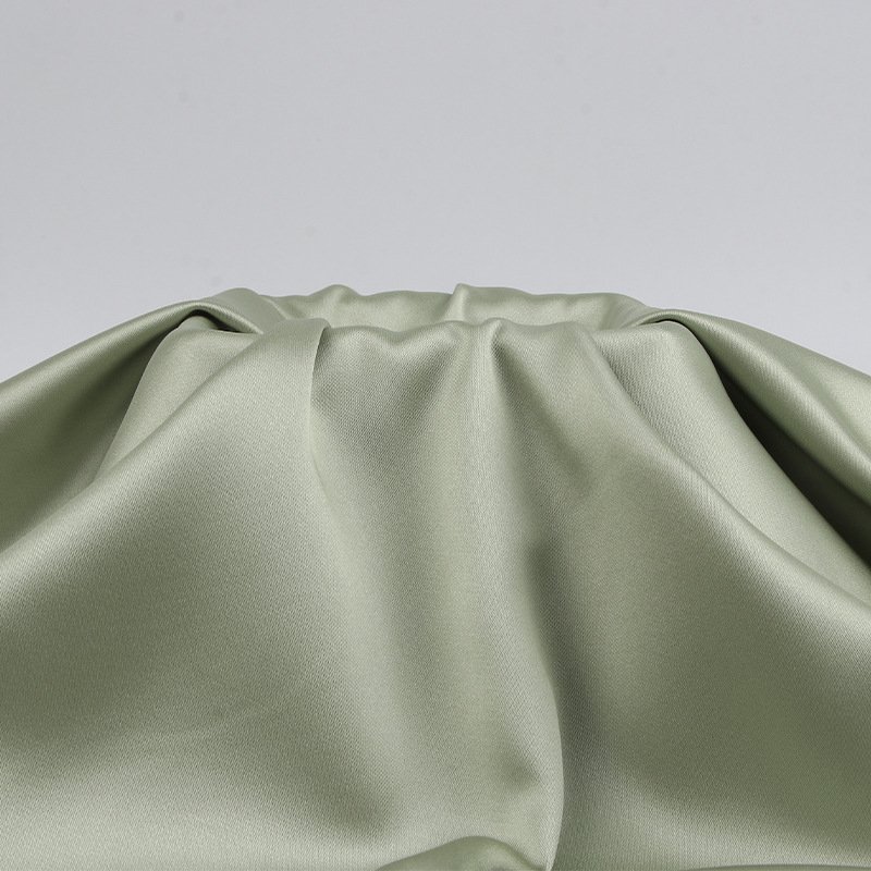 Fashion 100% Polyester Satin Plain Dyed Stretch Fabric Woven Polyester Spandex Dress Lining Home Textile Pattern Clothing
