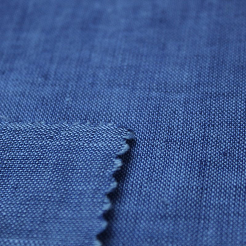 Domestic Original Design Piece Dyed Linen with Many Colors Yarn Dyed Chambray Fabric