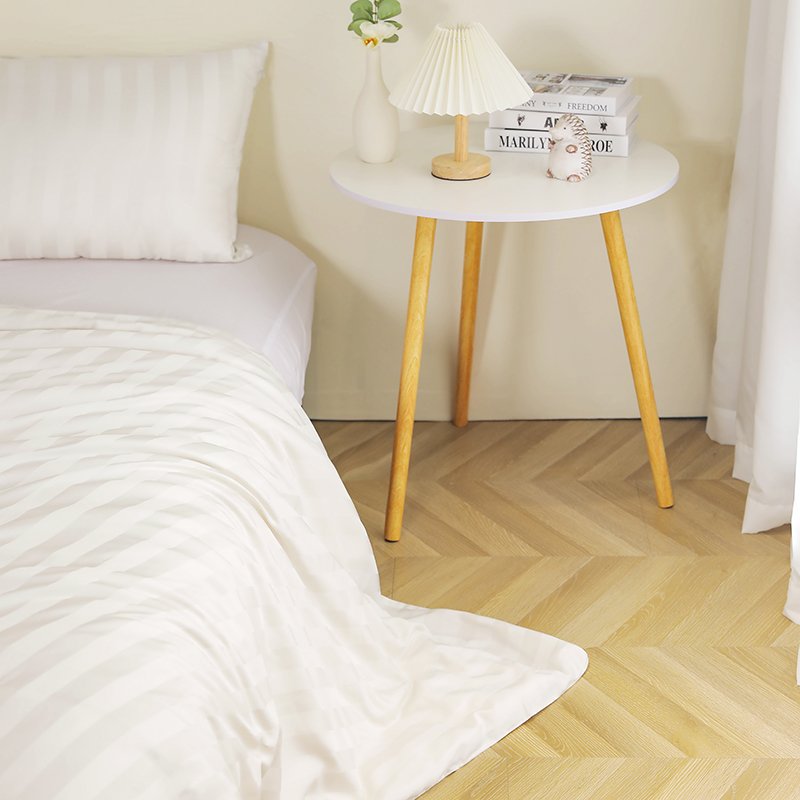 100% bamboo bedding set with OEKO-TEX Class 1 certification Eco-friendly striped style bamboo sheets for home and hotel