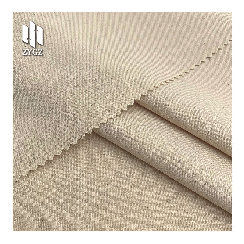 Elegant 87%Polyester 7%Linen 6%Spandex Stretch Fashion Fabric Wholesale for Autumn Women's Dress Clothing T-shirt
