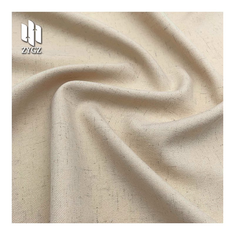 Elegant 87%Polyester 7%Linen 6%Spandex Stretch Fashion Fabric Wholesale for Autumn Women's Dress Clothing T-shirt