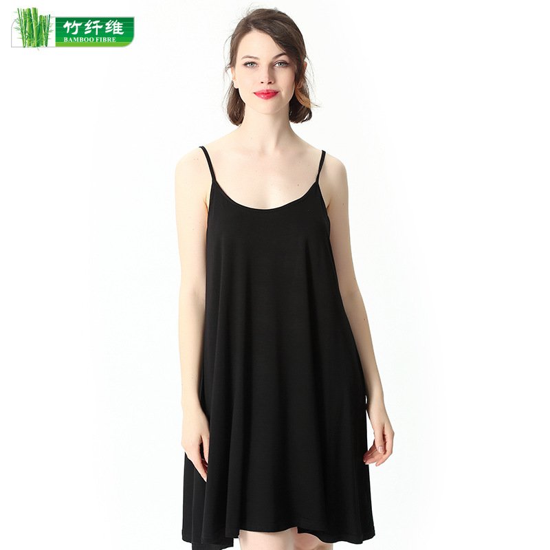 8XL Custom Wholesale Sexy Deep V neck Backless Evening Dress Women Nightdress Cotton Bamboo Nightgown