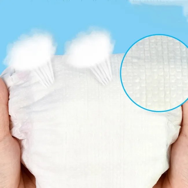 OEM Manufacture eco biodegradable 100% bamboo fiber disposable baby nature nappies diapers in stock