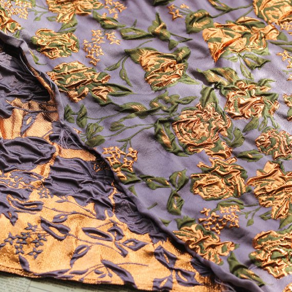 3D FLOWER 100%polyester woven customize fashion yarn dyed brocade jacquard fabrics for dress