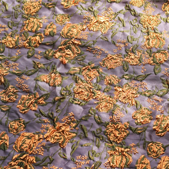 3D FLOWER 100%polyester woven customize fashion yarn dyed brocade jacquard fabrics for dress