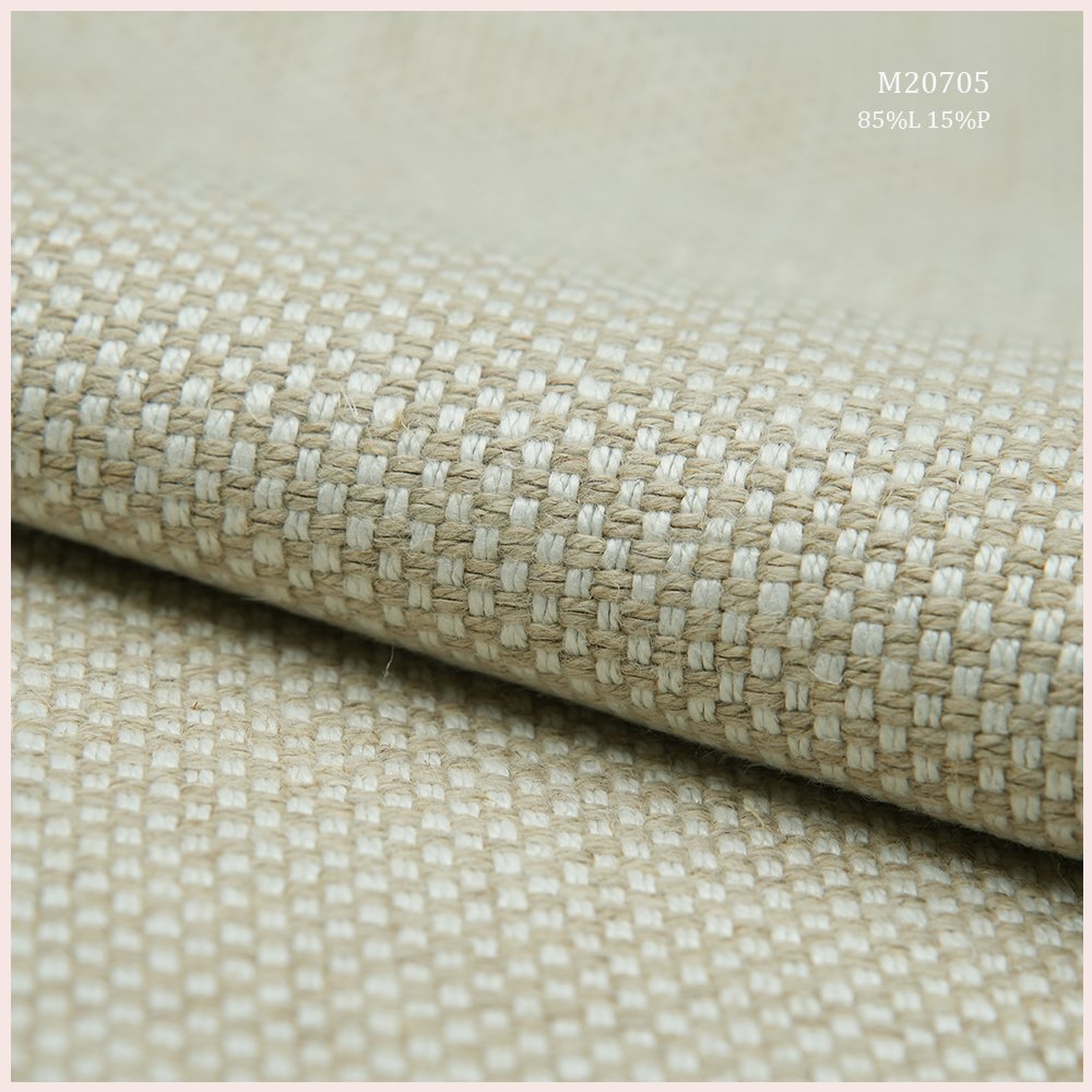 Match for All Types Of Materials Linen Polyester Blend Upholstery Linen Fabric for Curtain Sofa Pillow Couch