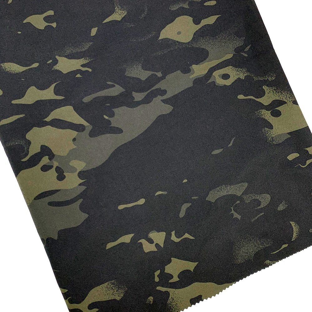 100% Polyester Soft-shell + PU membrane + Polar Fleece 3 layers woodland digital Russia Camouflage Fabric for outdoor jackets