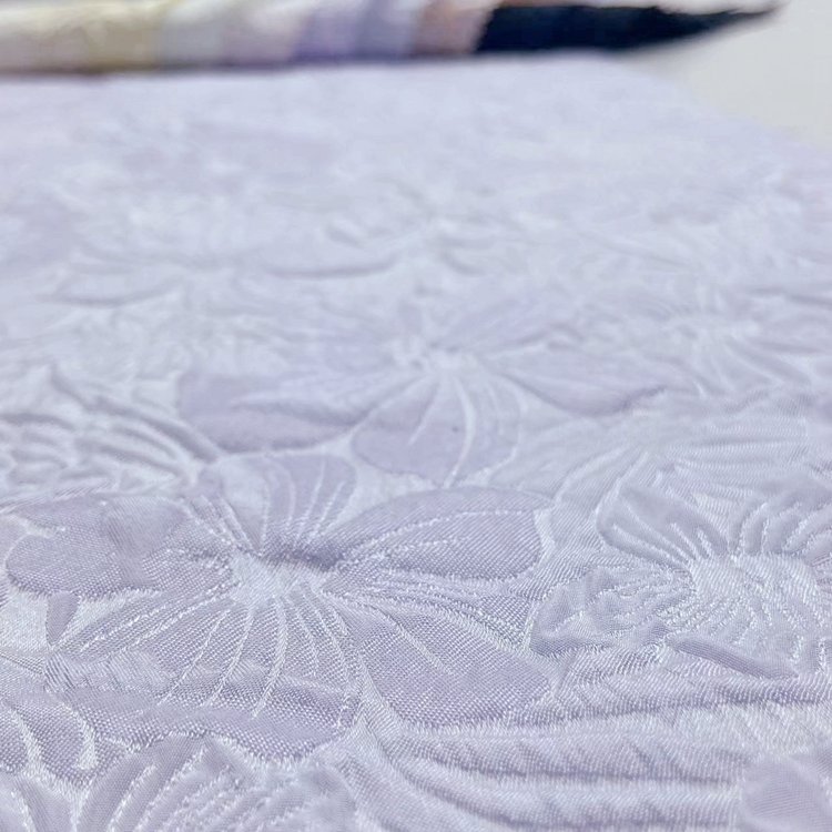 Nice design 100% polyester woven floral pattern 3d brocade jacquard fabric for lady dress shirting