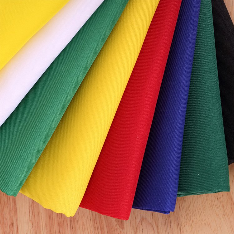 Factory direct sale twill windbreaker fabric overalls school uniform material fabric 100% polyester gabardine fabric