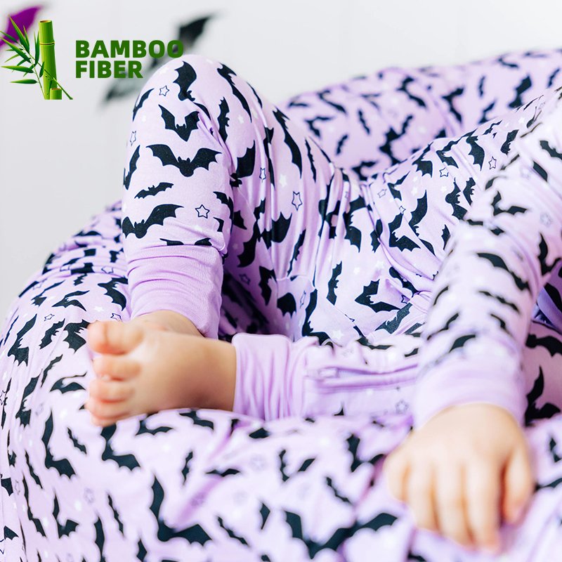 OEM ODM spring infant print pajamas newborn cute custom clothes zipper baby boy bamboo fiber romper