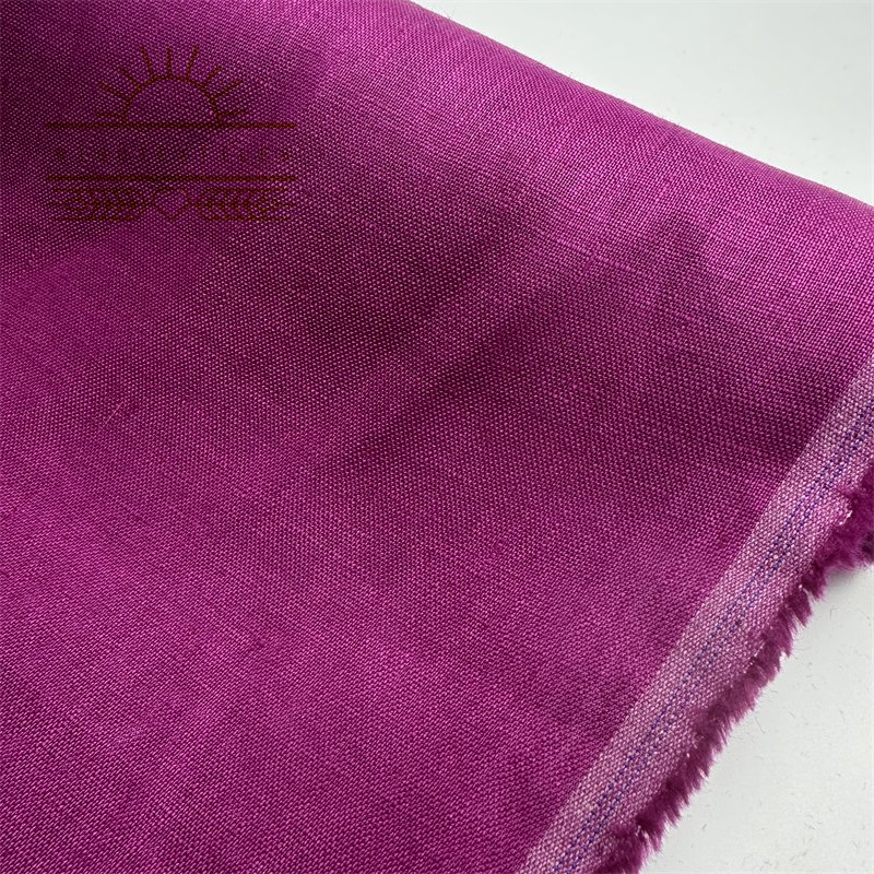 RIGU Textiles Pure Linen Fabric In Stock High Quality Solid Colors 100% Linen Fabric For Clothing
