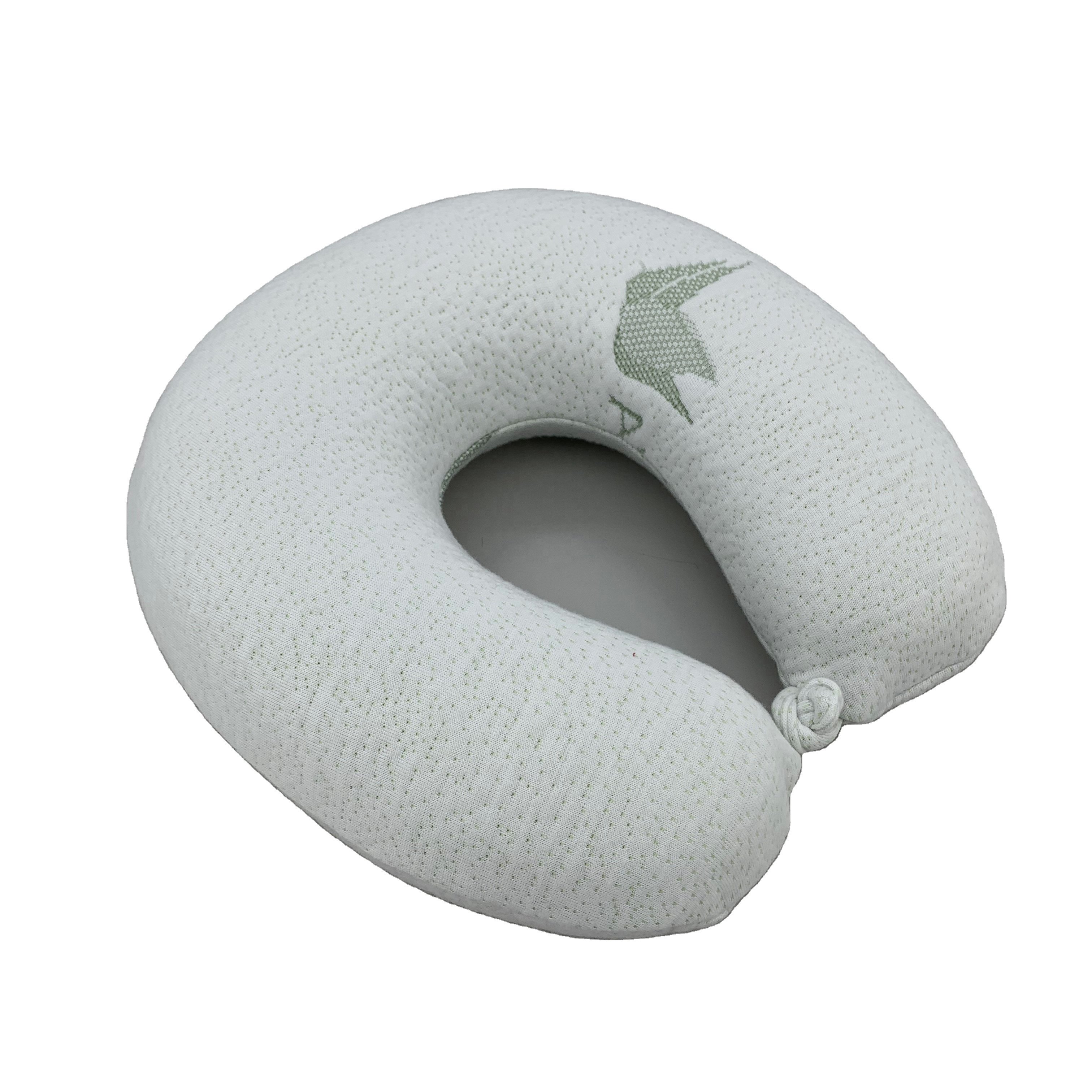 airplane stress relief cervical headrest ergonomic U shape Neck support memory foam travel pillow with adjustable strap