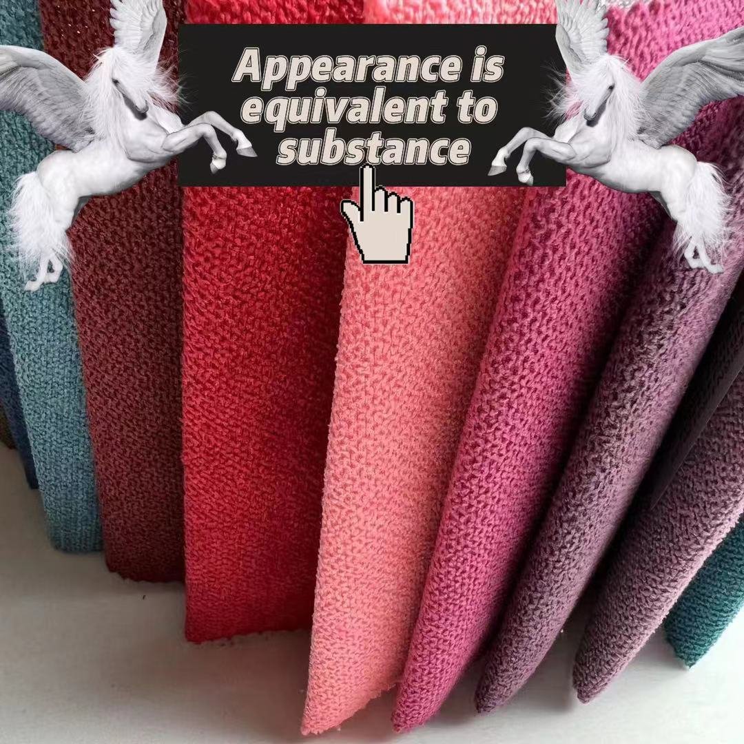 high-quality and competitive price 100% polyester textile linen fabric home textile for sofas