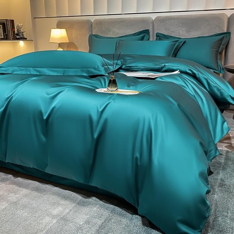 Plain Silky Soft Duvet Cover Set Eco Friendly Silky Soft 100% Organic Bamboo Bedding Sheets and Duvet Cover Sets with Pillowcase