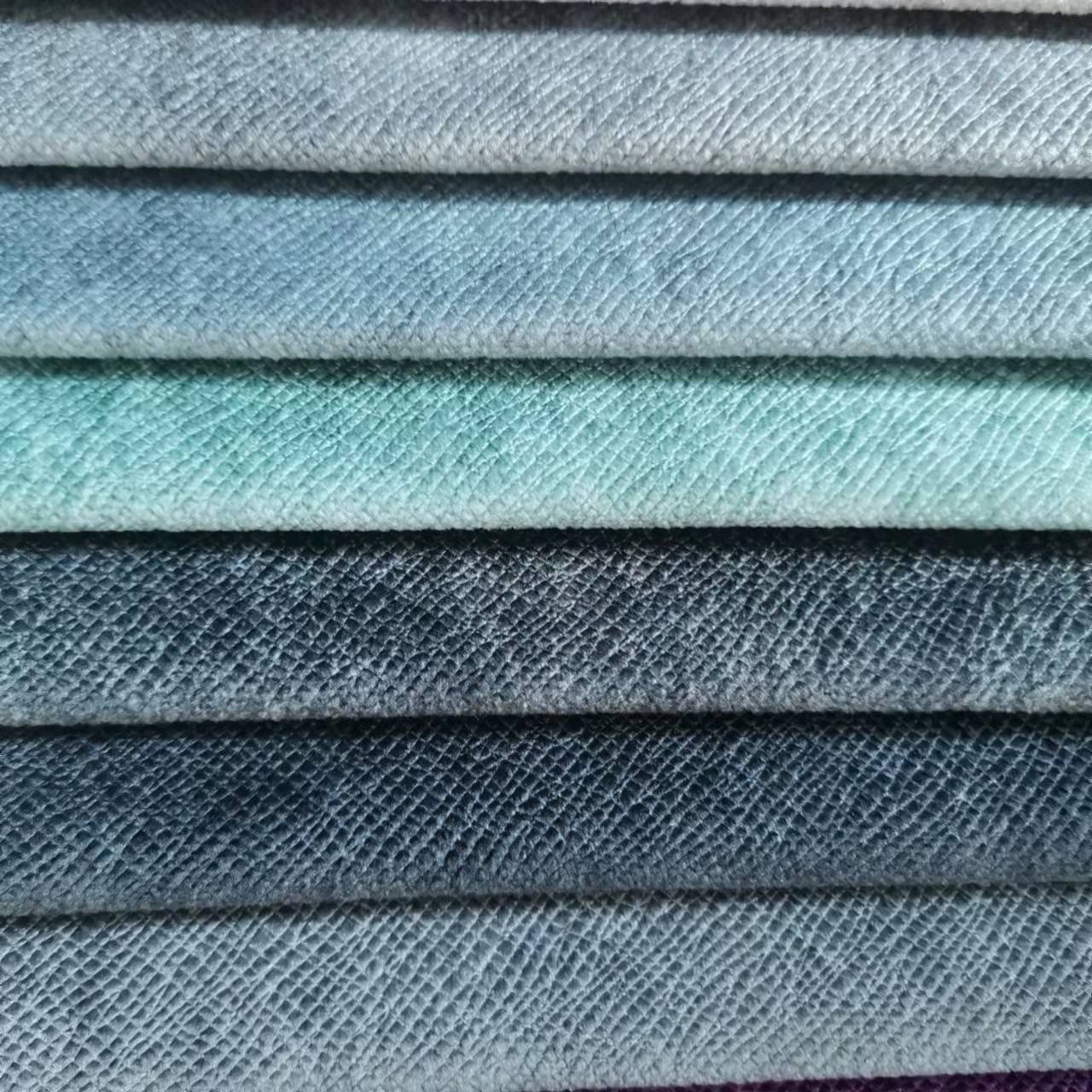 100% polyester embossed printed velvet fabric for sofa upholstery
