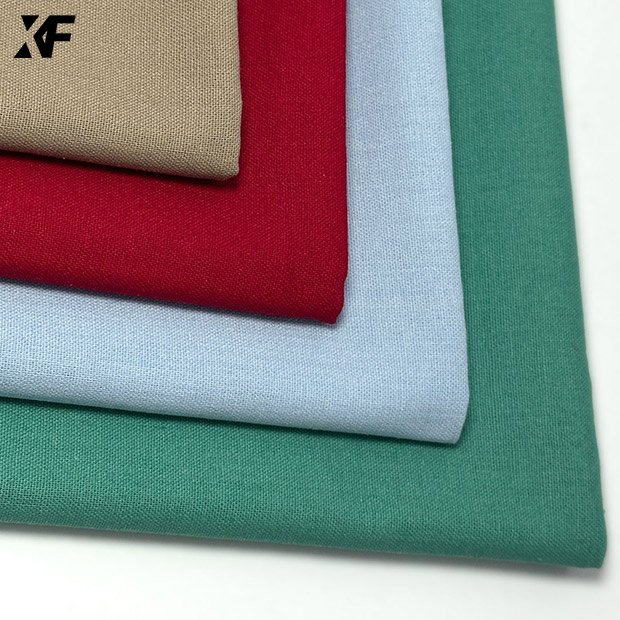 60% Poly 20% Cotton 20% Linen Clothing Fabric Upholstery Wallpaper Soft Cotton Linen Fabric 185GSM